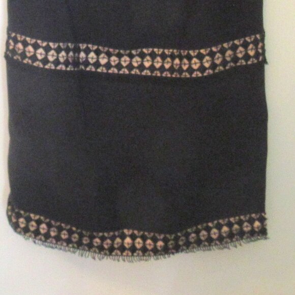 Lucian Matis Sleeveless Black Dress with Tan Lace Inserts, Knee Length S 10 K116 - Picture 16 of 16